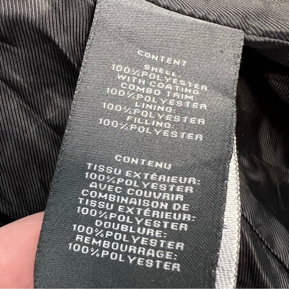 Vince Camuto Women's Quilted Jacket Size Small Belted Black Faux Suede Trim - Picture 5 of 15